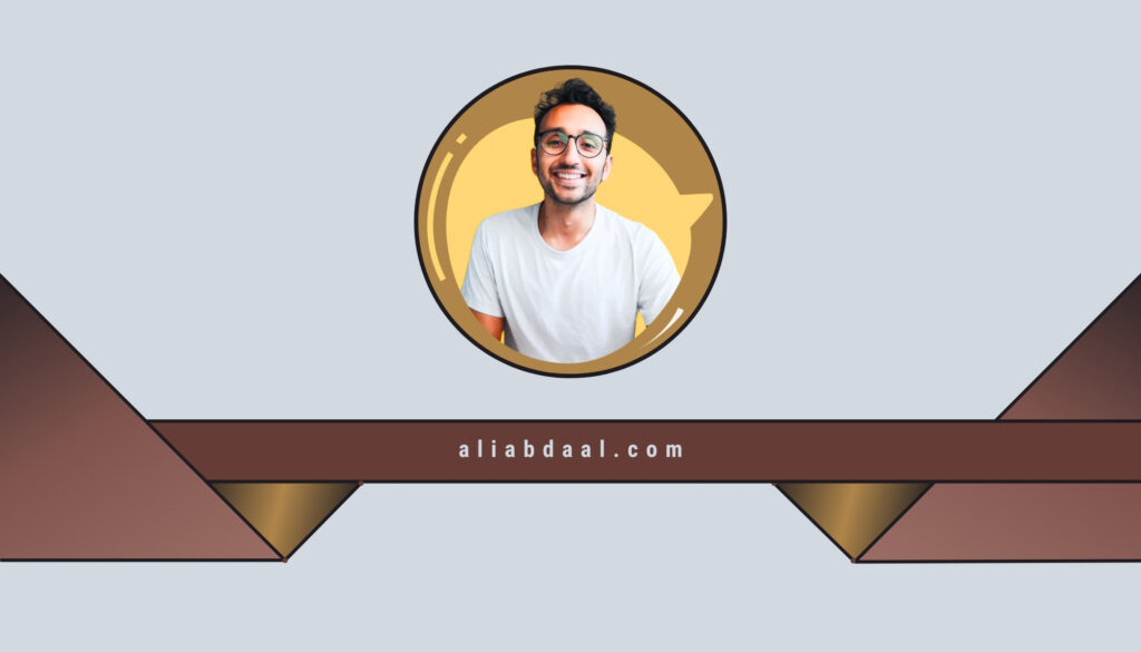 Ali Abdaal Business Card