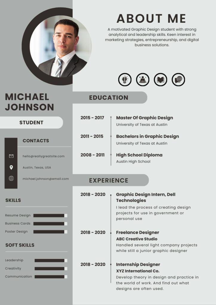 Micheal Johnson Student Resume