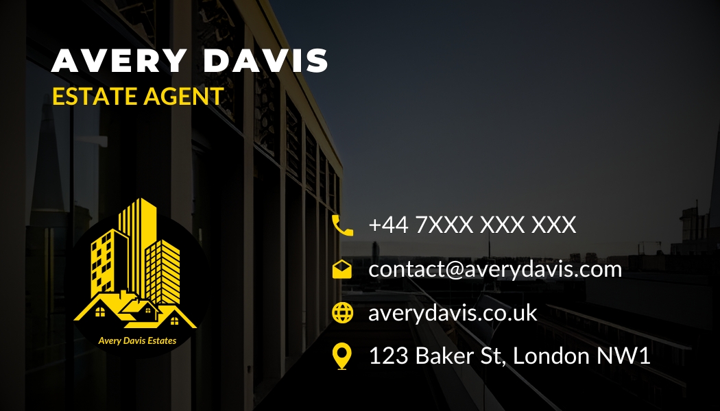 Estate Agent Visiting Card