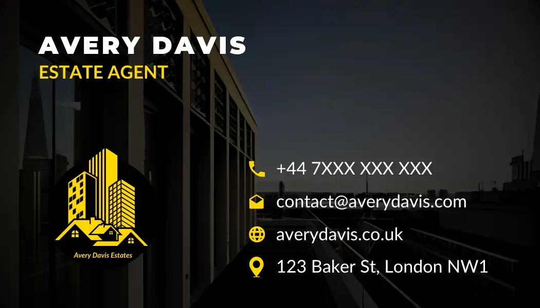 Estate Agent Visiting Card